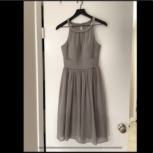 Azazie Gray Bridesmaid Dress — Size A2